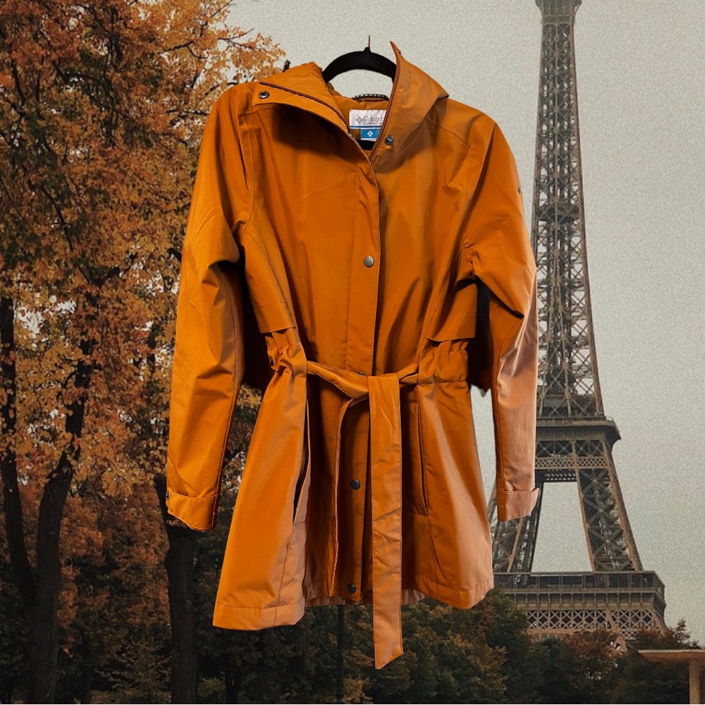 Columbia rain trench style jacket